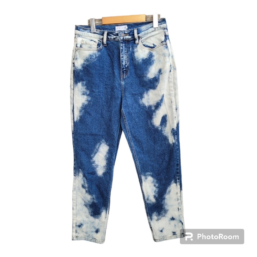 Cello Bleached Denim Mom Jeans Sz 11